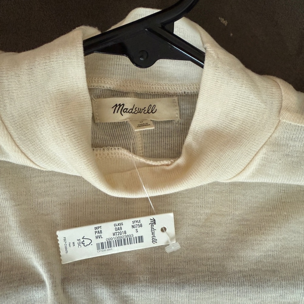 Madewell Ivory Knit Top